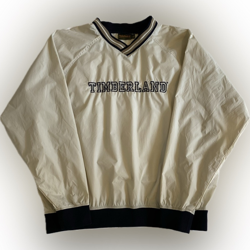 Timberland Weather Gear Windbreaker Ecru Size XL